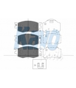 KAVO PARTS - KBP3022 - Колодки тормозные HYUNDAI ACCENT/i20/KIA RIO 05- передние